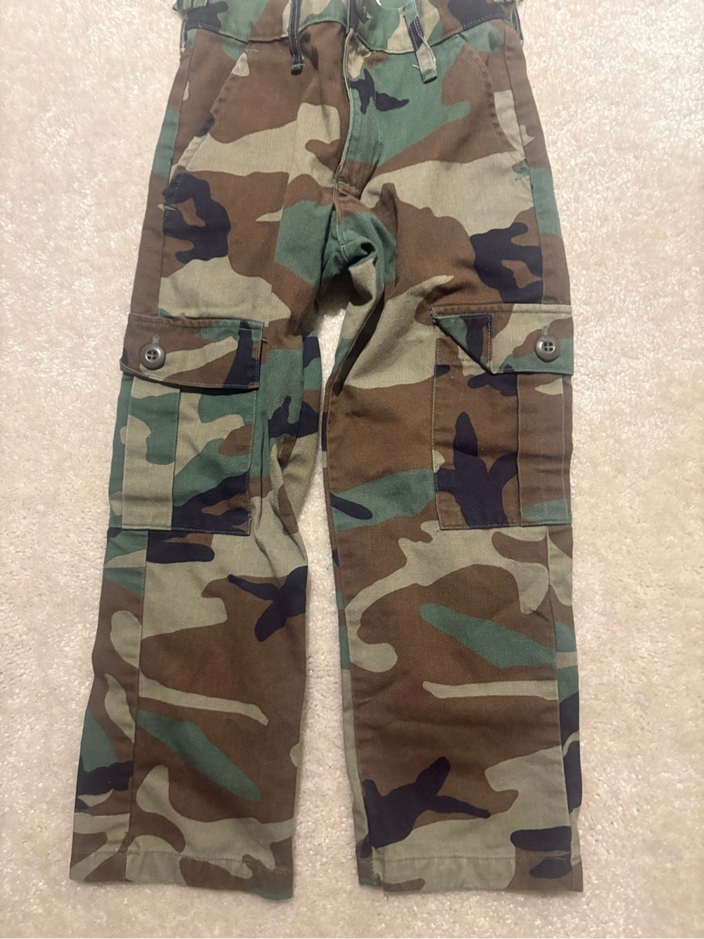Propper Boys/Kids Camo Cargo - Green/Brown Pants